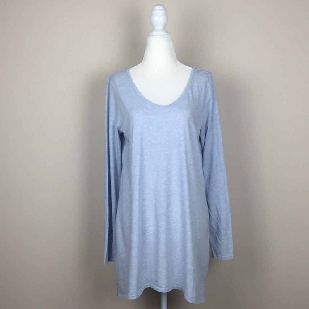 Pure Jill - J. Jill High-Low Long Sleeve Pima Tee
